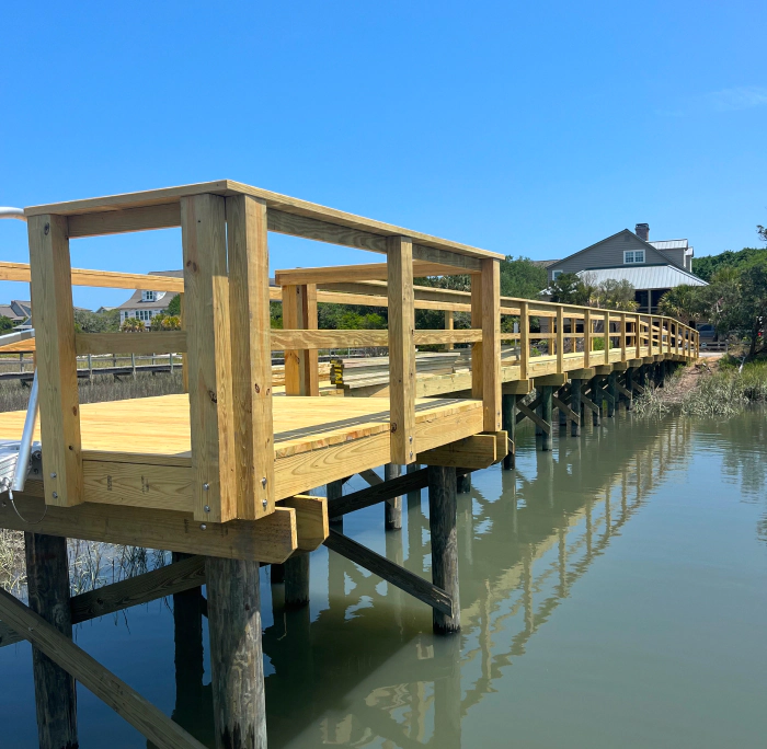 dock in a private property